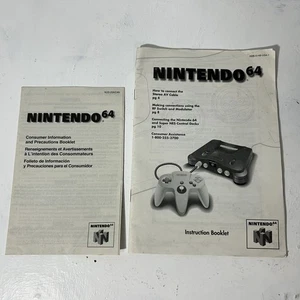 NINTENDO 64 **Console solo manuale istruzioni e libretto informazioni** autentico - Foto 1 di 16