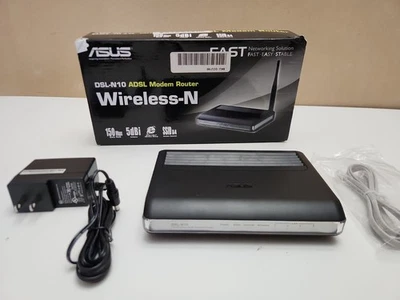 Asus DSl-N10 Wireless-n Adsl Modem Router ( Open Box As Shown No Manual) - Image 1 of 4