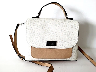 Guess Barrington Logo Blanco Bolso de Mano Cartera Bandolera Bolso de Hombro NUEVO🎀NUEVO CON ETIQUETAS Foto 1 de 4