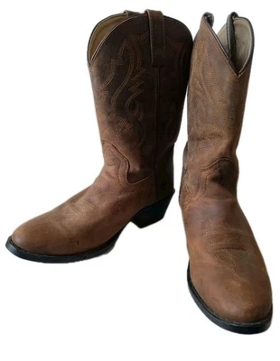 Smoky Mountain Brown Leather Cowgirl Boots Women's Size 7 D Style 3034Y - Image 1 of 4