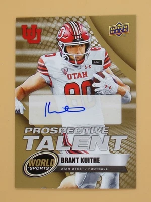 2025 Upper Deck World of Sports Brant Kuithe Autographs #380 Football - Image 1 of 2