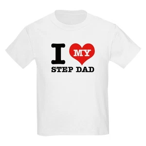 CafePress I Love My Step Dad Kids Light T Shirt Kids Light T-Shirt (839744308) - Picture 1 of 14
