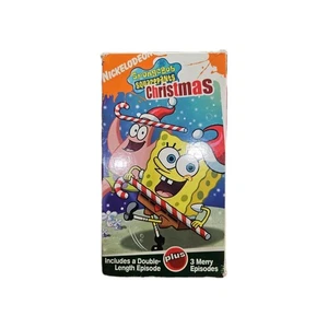 Spongebob Squarepants Nickelodeon Christmas VHS 2003 4 Episodes - Picture 1 of 2