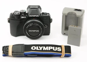 Olympus OM-D E-M10 Mark III Mirrorless Digital Camera w/ 14-42mm EZ Lens - Black - Picture 1 of 7