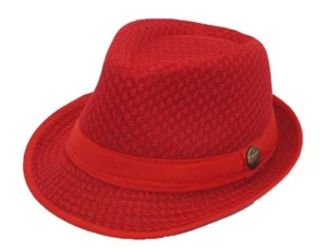 Light Weight Mesh Fedora hat Soft Cool Summer Classic Trilby COOL MESH - Picture 1 of 70