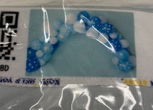 Blue White Balloons Rainbow Arch Birthday Baby Shower 7' X 5' By Kate Backdrops - Picture 1 of 2