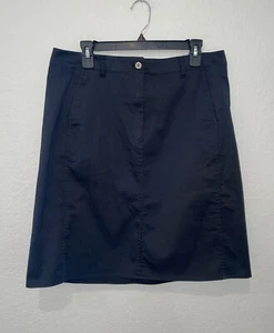 Chico's Größe 3 XL schwarz kurzer Bleistiftrock Reißverschlusstaschen 4 % Elasthan - Bild 1 von 8