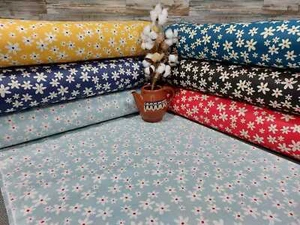 240cm Popeline Baumwolle Stoff Baumwollstoff Meterware Blumen - Bild 1 von 51