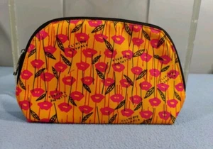 NEW CLINIQUE X DONALD COSMETIC BAG MAKEUP CASE BEAUTY POUCH 10" x 6" - Picture 1 of 1