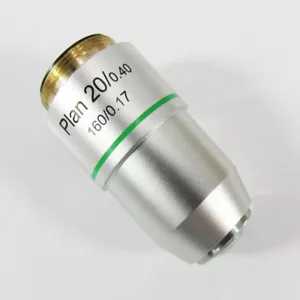 Nueva lente de objetivo microscopio 20X / 0,4 plano acromático DIN - Imagen 1 de 2