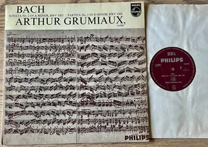 PHILIPS AL 3473 BACH SONATAS/PARTITAS NO. 2 SOLO VIOLIN LP GRUMIAUX (1963) EX UK - Bild 1 von 2