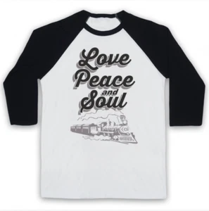 Love Peace and Soul Music Train TV Disco Dance Show 3/4 Sleeve Baseball Tee - Picture 1 of 12