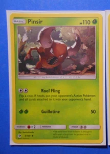 Pinsir 6/149, Parasect 5/149, 2x Paras 4/149 Pokemon card Sun & Moon NM - Picture 1 of 2