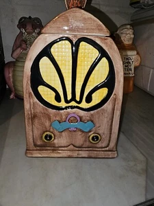 Vtg. WURLITZER JUKEBOX COOKIE JAR CANISTER Treasure Craft Made in USA - Picture 1 of 7