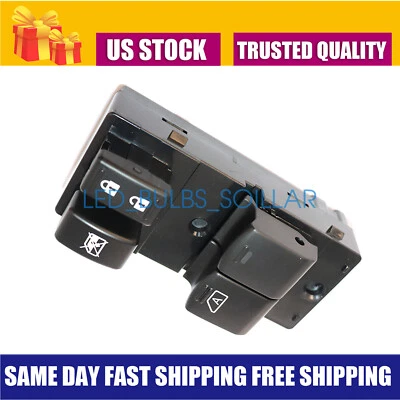 INTERRUPTOR VENTANA MAESTRO LADO IZQUIERDO NUEVO PARA NISSAN NV1500 NV2500 NV3500 2015-2021 Foto 1 de 4