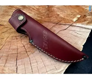 More details for leather sheath-handmade knife case-cover-cow hide leather-strong stitched-ls1