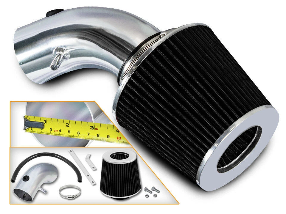 KIT ADMISIÓN AIRE DEPORTIVO + FILTRO NEGRO PARA 07-10 Dodge Avenger 2.4L L4 Foto 1 de 1