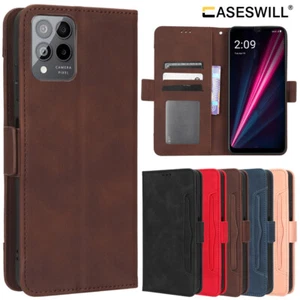 Dustproof Rugged Wallet Case + Screen Protector For T-Mobile Revvl 7 6 Pro 5G 6X - Picture 1 of 17