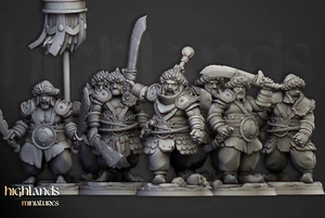 Guerreros jázaros, juegos de guerra de mesa DnD fantasía ogro tribal guerreros miniatura - Imagen 1 de 11