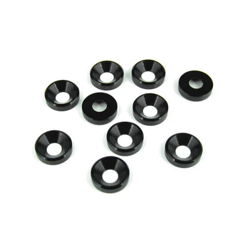 Tekno TKR1228 – M4 Countersunk Washers (black anodized, 10pcs - Image 1 of 1