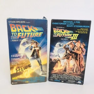 Back To The Future Movies VHS Movies 1 & 3 - Picture 1 of 4