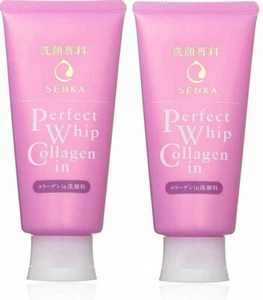 SHISEIDO SENKA Perfect Whip Collagen in Facial Cleansing Dense 120g x 2pcs japan - Picture 1 of 2