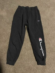 Youth Boys Size Medium Dark Grey Champion Sweatpants-worn a Few Times - Picture 1 of 1