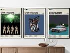 Ghostbusters print - Movie poster, retro, Ecto 1, Proton Pack, vintage art print