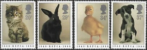 1990 Sg 1479/1482 150th Anniversary of RSPCA MNH - Picture 1 of 2