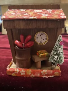 Vintage Diorama Christmas Village house In Box Excellent Condition 1980s Taiwan - Picture 1 of 7