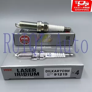 4X NGK DILKAR7C9H 91215 Iridium Platinum Spark Plug For Nissan Infiniti 1.6T 2.5 - Picture 1 of 5
