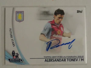 2013 Topps EPL Premier League Autograph Card #SP-AT- Aleksandar Tonev- Aston Vil - Picture 1 of 2