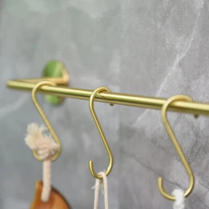 5 ganchos de latón S colgante cocina soporte de baño utensilio ropa suministro colgante - Imagen 1 de 10