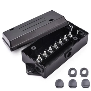 7-Way RV Trailer Wire Junction Box 7 Pole Connection Case Holder for RV Camper - Picture 1 of 8