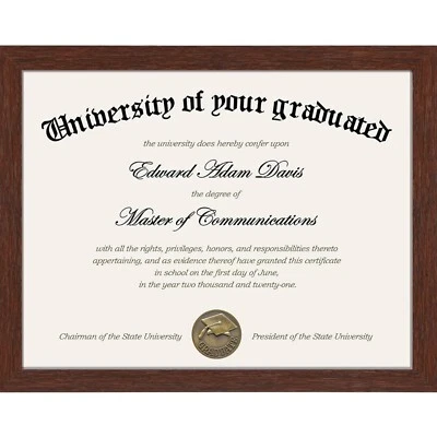 Marco de Certificado con Plexiglás Transparente, 8.5 por 11 Imagen Diploma Documento D... Foto 1 de 4