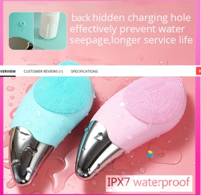 Anti acne cravo e bolsa de olhos preta silicone sônico + kit de limpeza gel natural - Imagem 1 de 4