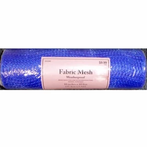 NEU BLAU STOFF NETZ WETTERFEST 10" BREIT 18 FUSS (5,5 METER) HOBBY LOBBY ROLLE - Bild 1 von 2