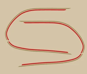 ADESIVI MOTO GUZZI CALIFORNIA 2 ADESIVI FILETTI SERBATOIO - Picture 1 of 1