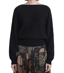 Lafayette 148 New York Black Cashmere Sweater L; NWT $1,158.00 - Picture 1 of 16