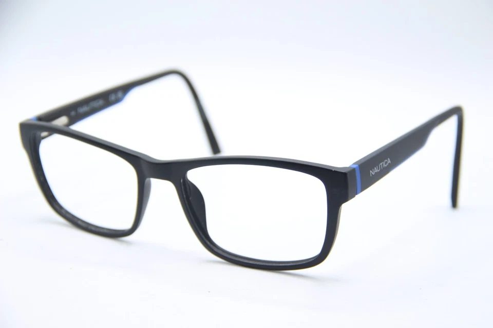 NUEVAS GAFAS NAUTICA N8175 005 MATE NEGRO AZUL AUTÉNTICO DISEÑADOR MARCOS 58-18 Foto 1 de 4