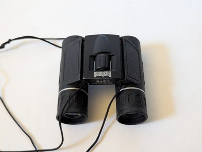 Bushnell 8x21 Compact Binoculars. Good Condition - Birding - Travel - Hunt - Image 1 of 4