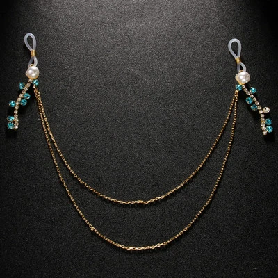 Non-Piercing Rhinestone Nipple Chain Chest Necklace Tassel Body Chains - Image 1 of 4