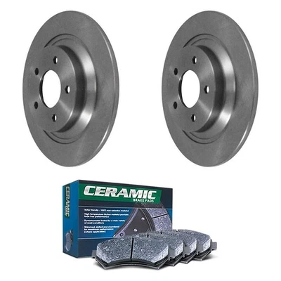 For Mazda 5 2008-2015 DuraGo BNDL-31011959 Plain Rear Brake Kit w Ceramic Pads - Image 1 of 3