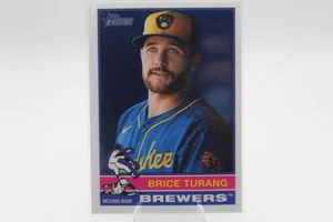2025 Topps Heritage - High Number SP Brice Turang #402 Chrome - Picture 1 of 2
