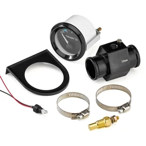 Water Temperature Gauge Kit With 38mm Radiator Hose Adaptor - Picture 1 of 8