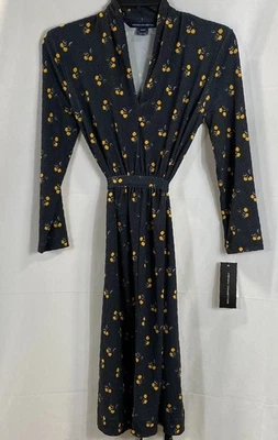 Vestido envolvente para mujer French Connection azul estampado talla 2 nuevo con etiquetas Foto 1 de 4