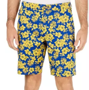 Pantaloncini Club Room Uomo Memei Grafica Floreale 9" Lazulite Combo Taglia 33 - Foto 1 di 2