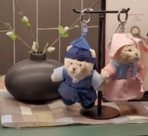 Starbucks Korea 2025 Hanbok bearista keychain boy girl - Picture 1 of 21