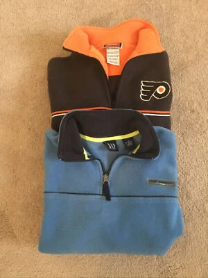Boy’s GAP Pullover Fleece Jacket XL AND Philly Flyers Fleece Boys 10/ 12 - Image 1 of 4