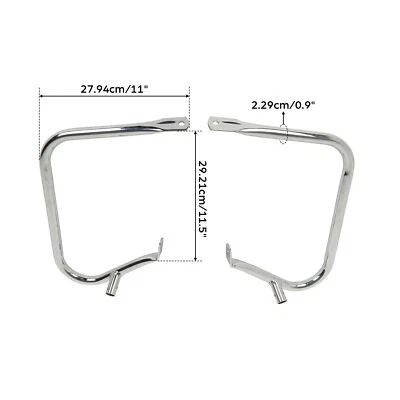 Chrome Hard Saddlebag Guards Bracket Fit For Harley Electra Road Glide 1997-2013 - Image 1 of 4